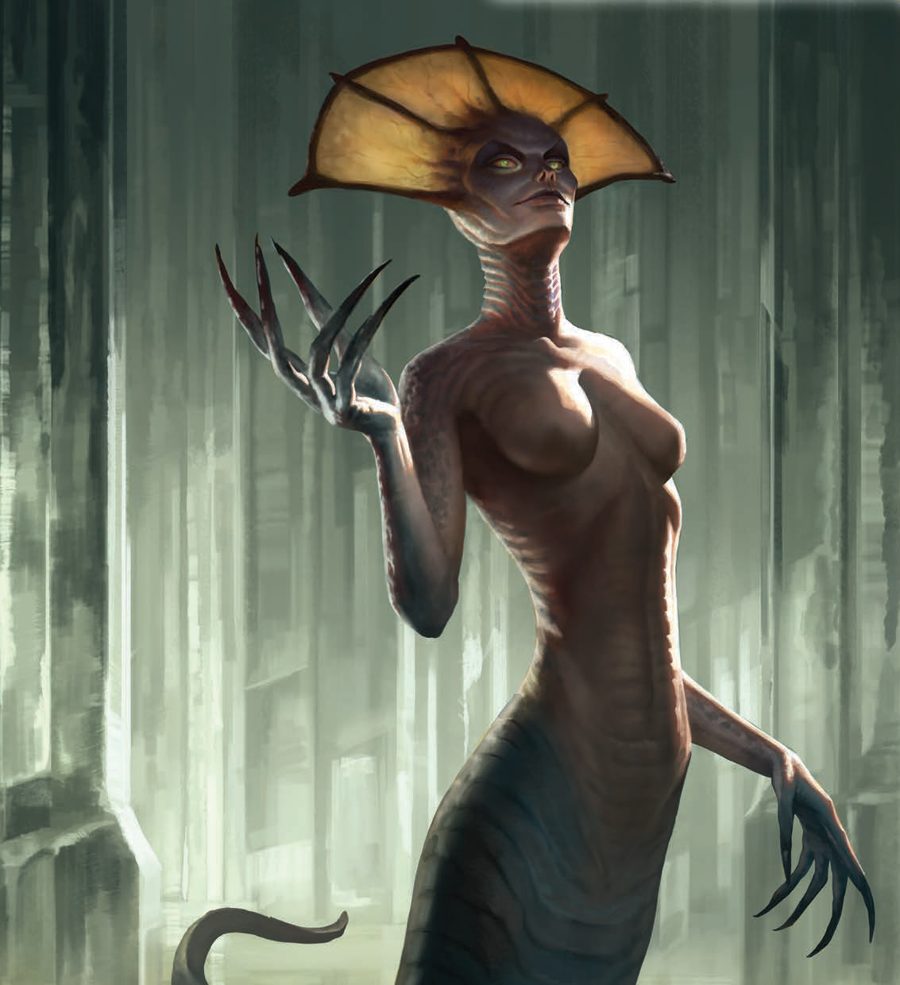 Oficiální ilustrace frakce The Naalu Collective